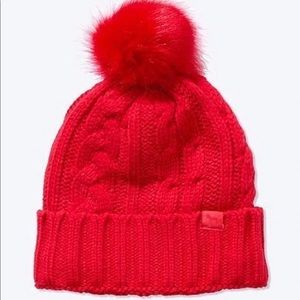 PINK SHERPA LINED BEANIE